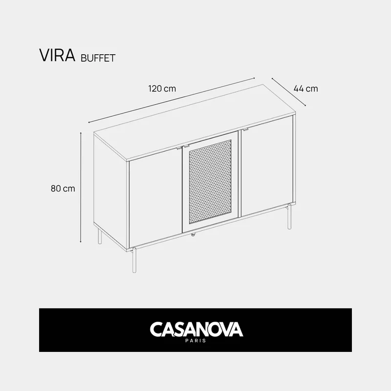 VIRA - Ensemble mini Buffet & TV