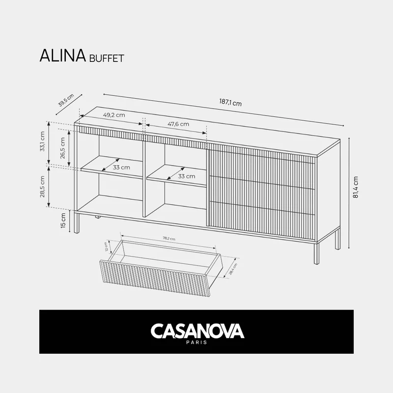 ALINA - Ensemble Buffet & TV