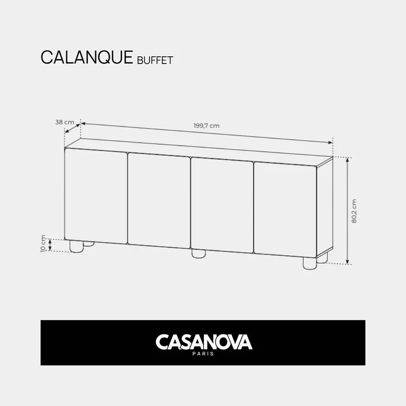 CALANQUE - Ensemble Buffet & TV