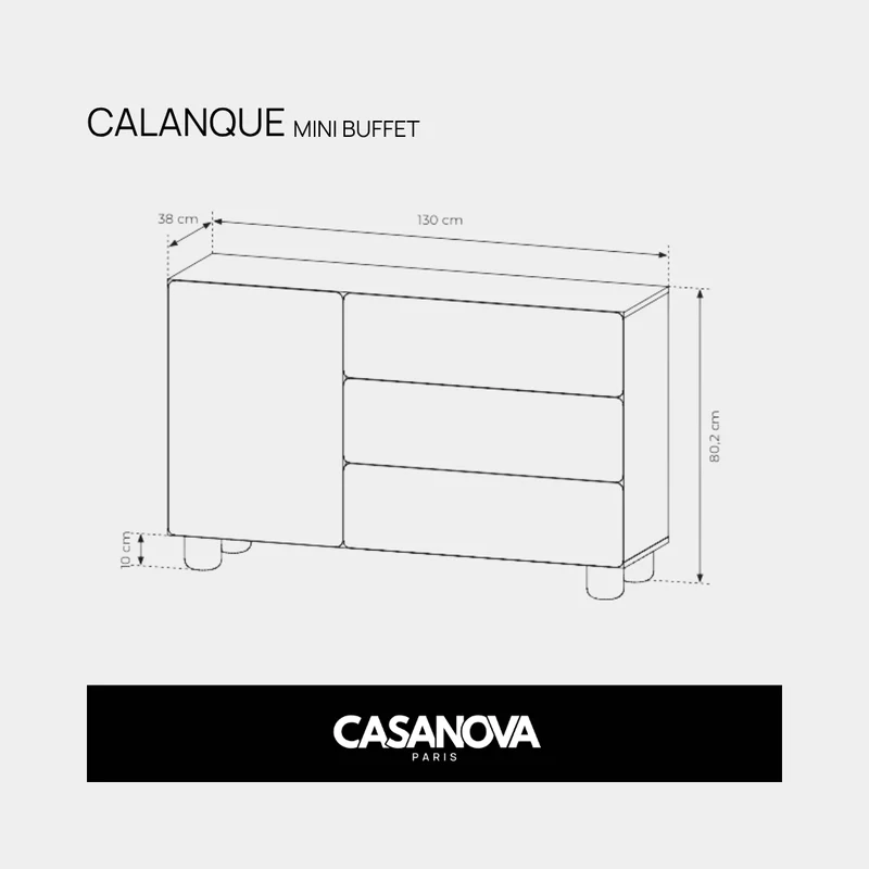 CALANQUE - Ensemble mini Buffet & TV