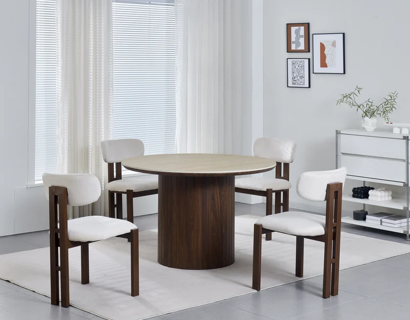 Soldes Paulina pied couleur bois