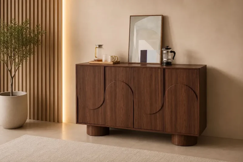 Buffet Oriano couleur noyer