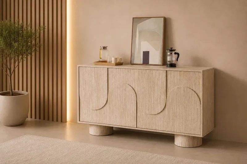 Buffet Oriano couleur travertin