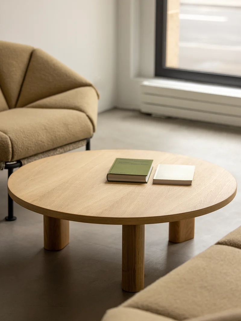 Table basse Galta Forte Round chêne naturel CT1087