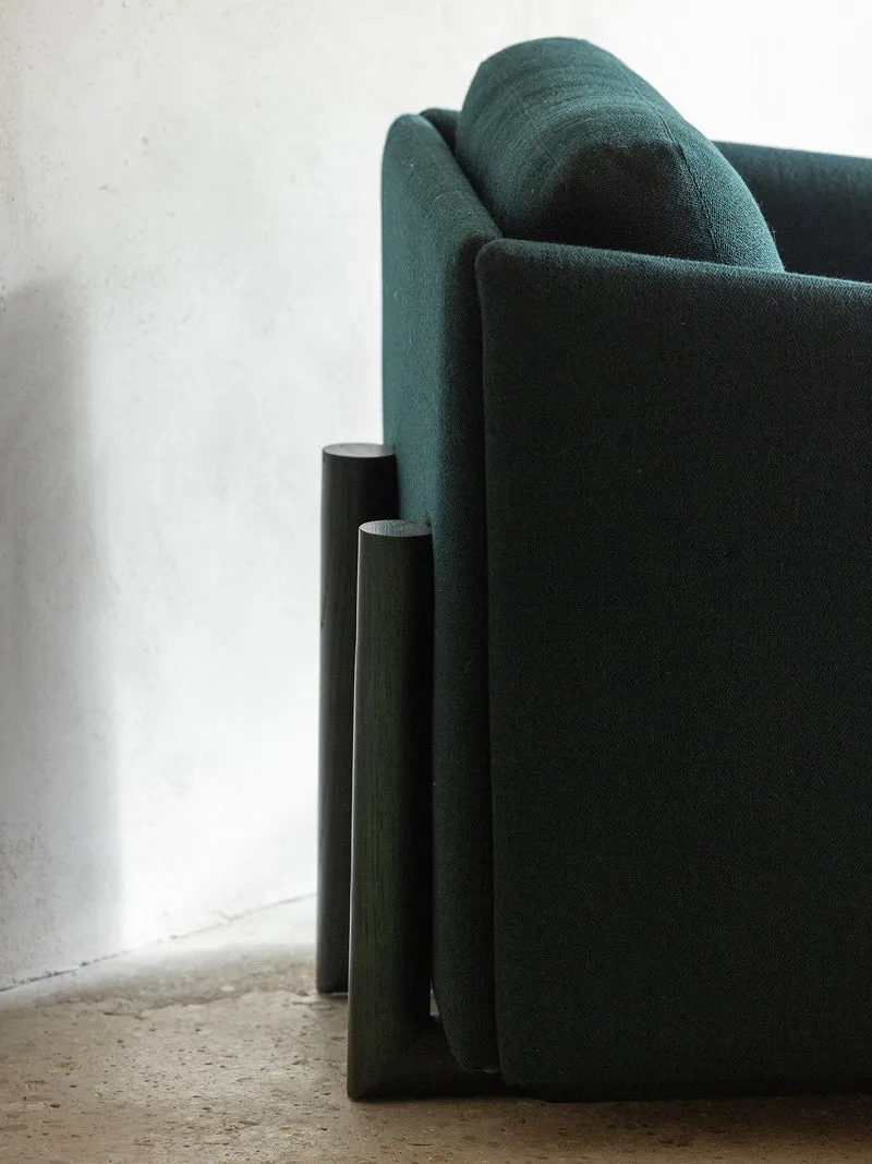 Fauteuil Timber vert A1064