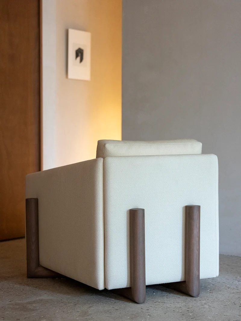 Fauteuil Timber crème A1063