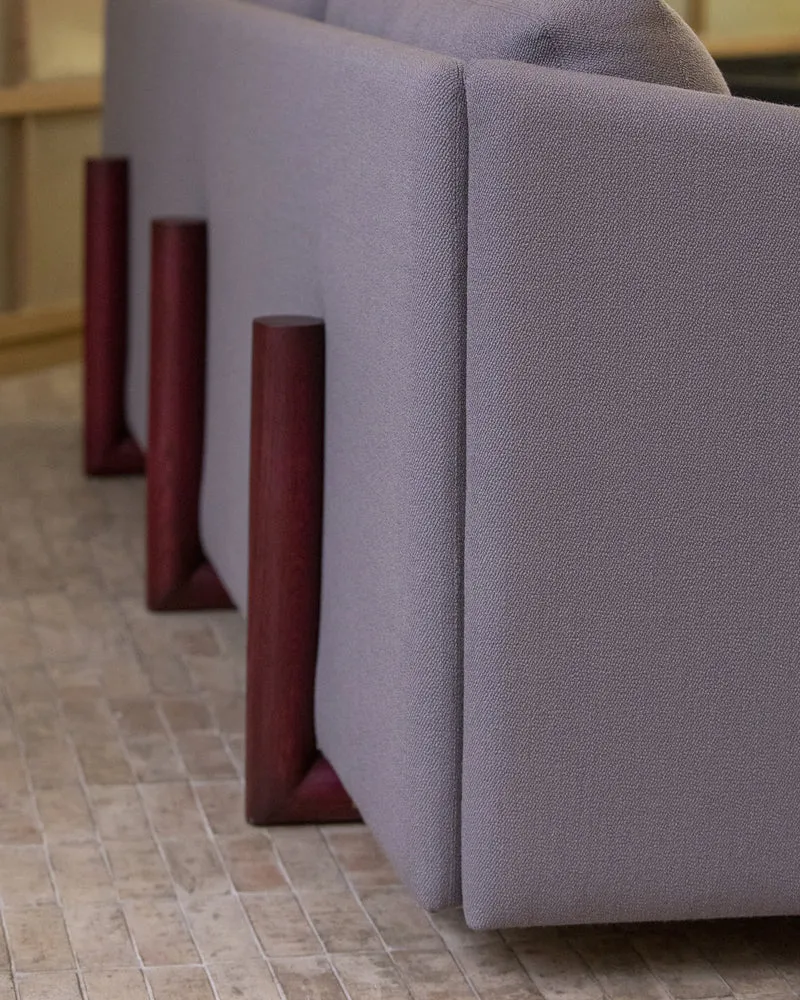 Canapé Timber 4 Seater gris taupe S1061
