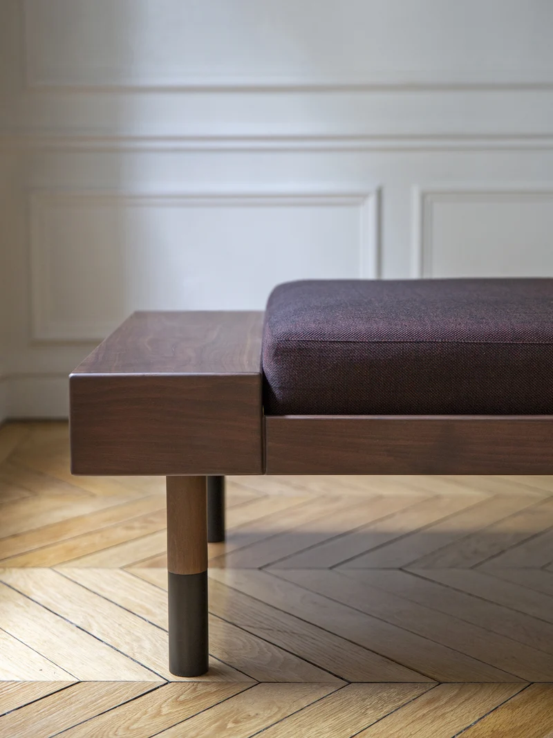 Banquette Mi bordeaux DB1040