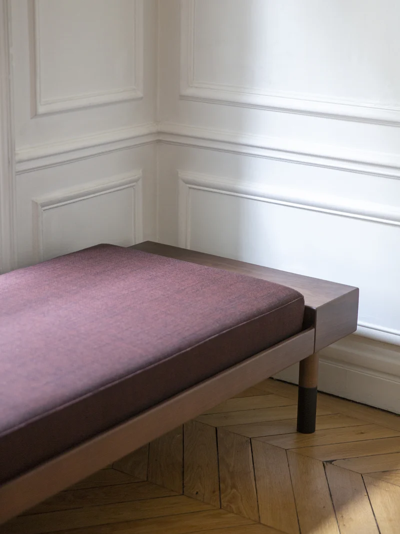 Banquette Mi bordeaux DB1040