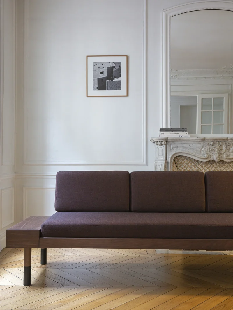 Banquette Mid bordeaux DB1036