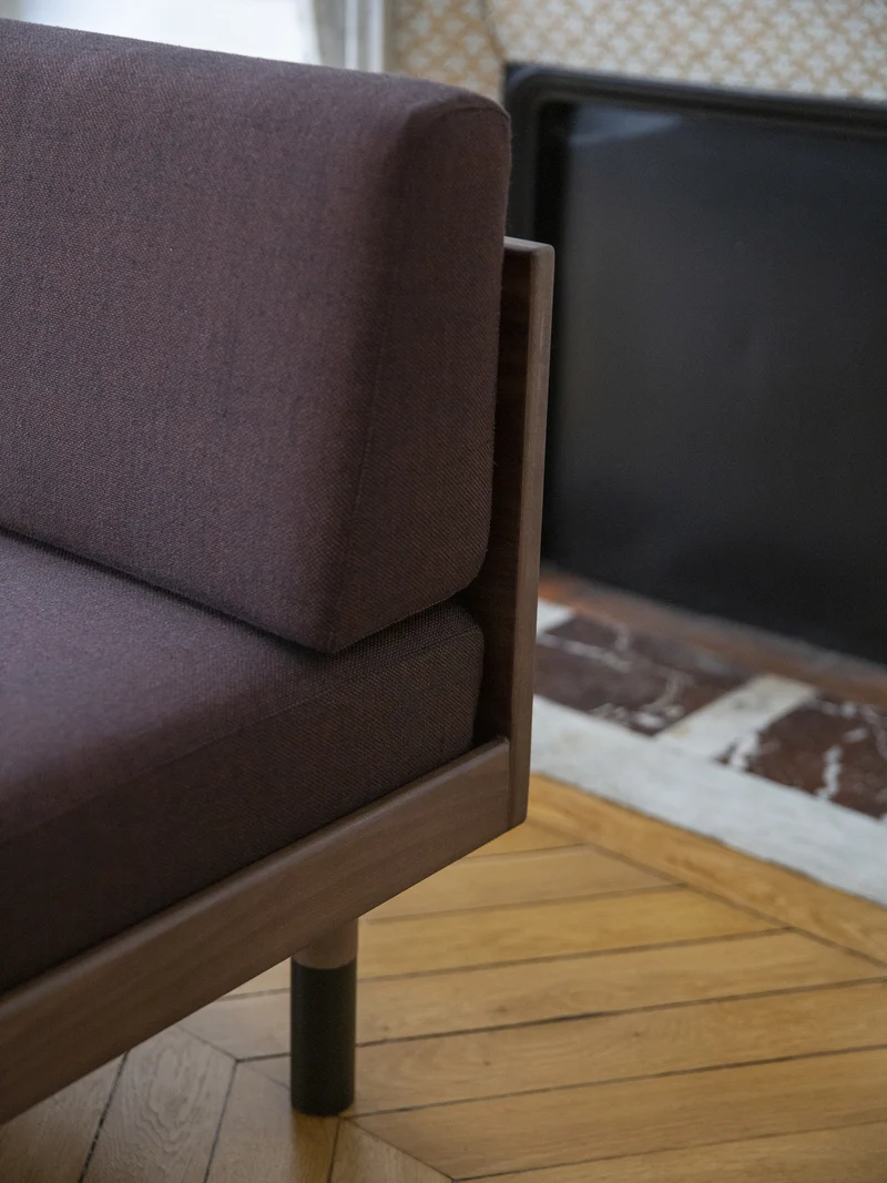 Banquette Mid bordeaux DB1036