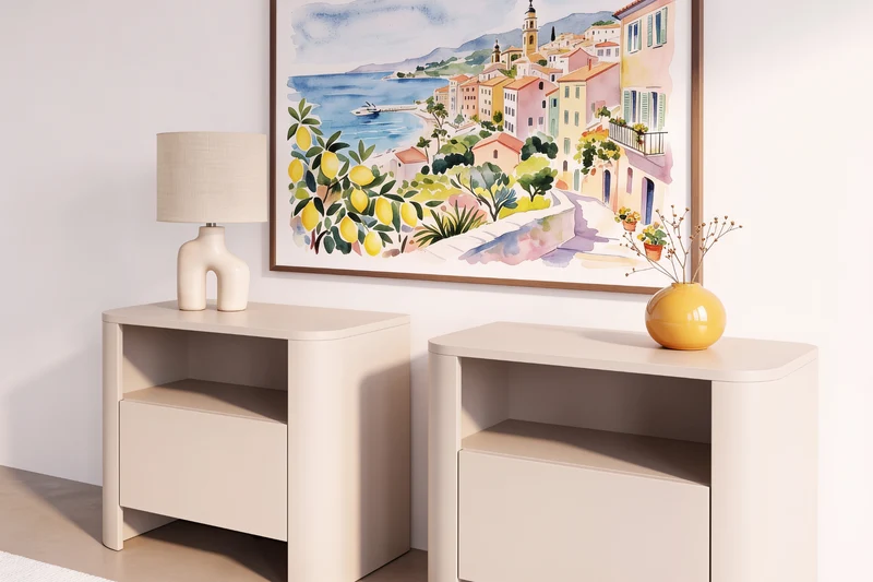 LOT TOSCANE - TABLE DE CHEVET