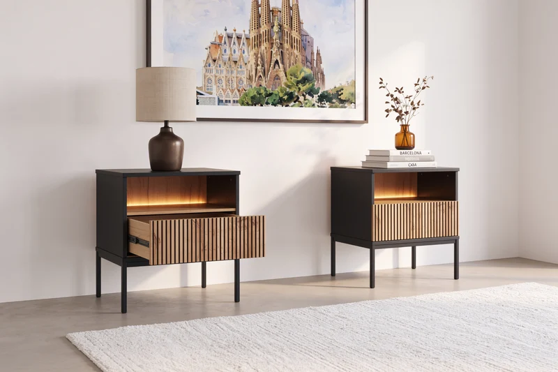 LOT DURO - TABLE DE CHEVET