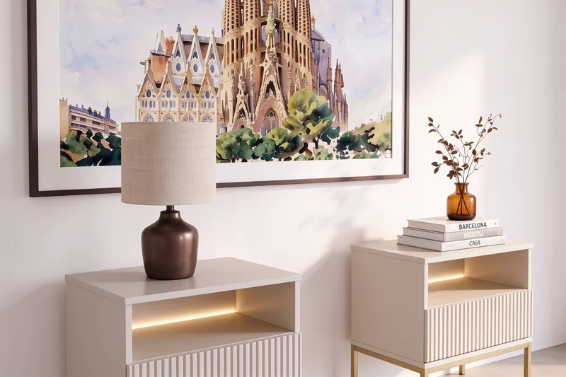 LOT DURO - TABLE DE CHEVET