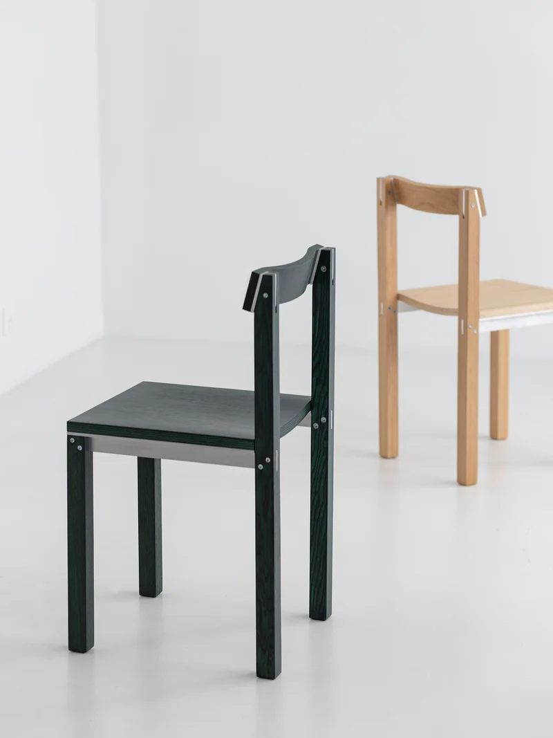 Chaise Tal chêne vert C996