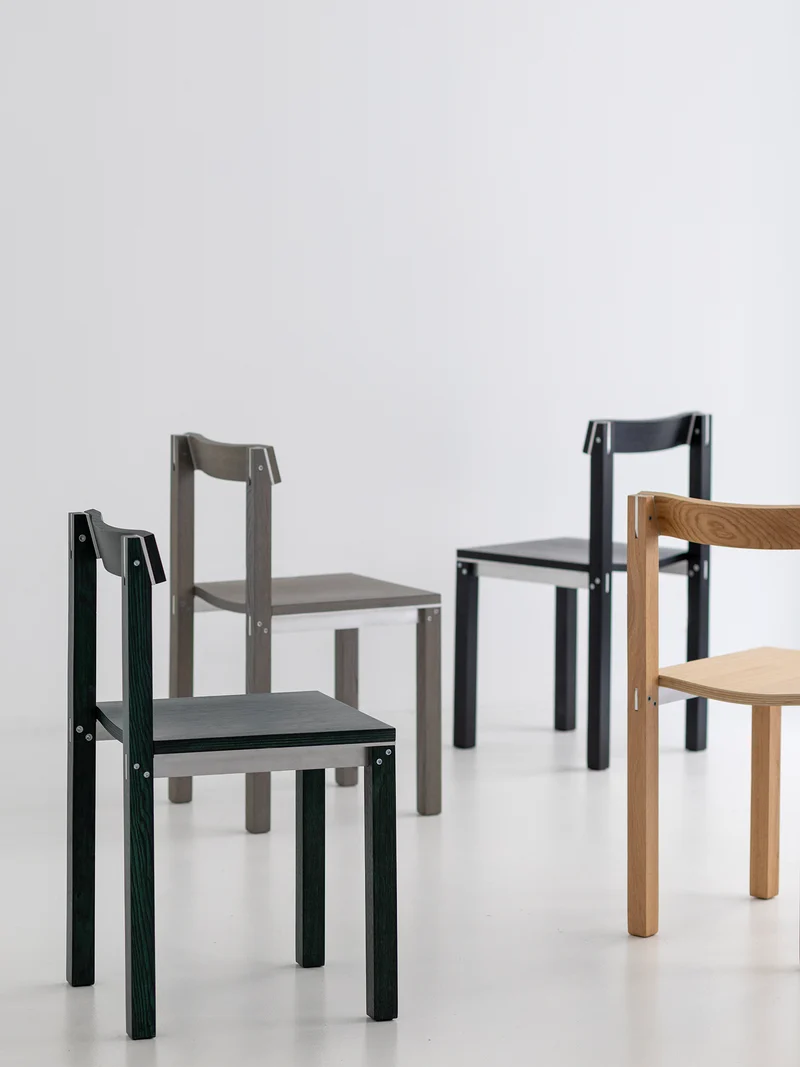 Chaise Tal chêne vert C996