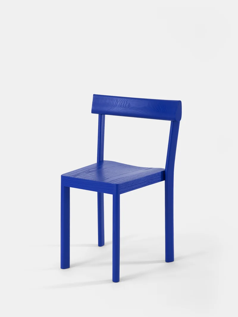Chaise Galta chêne bleu C979