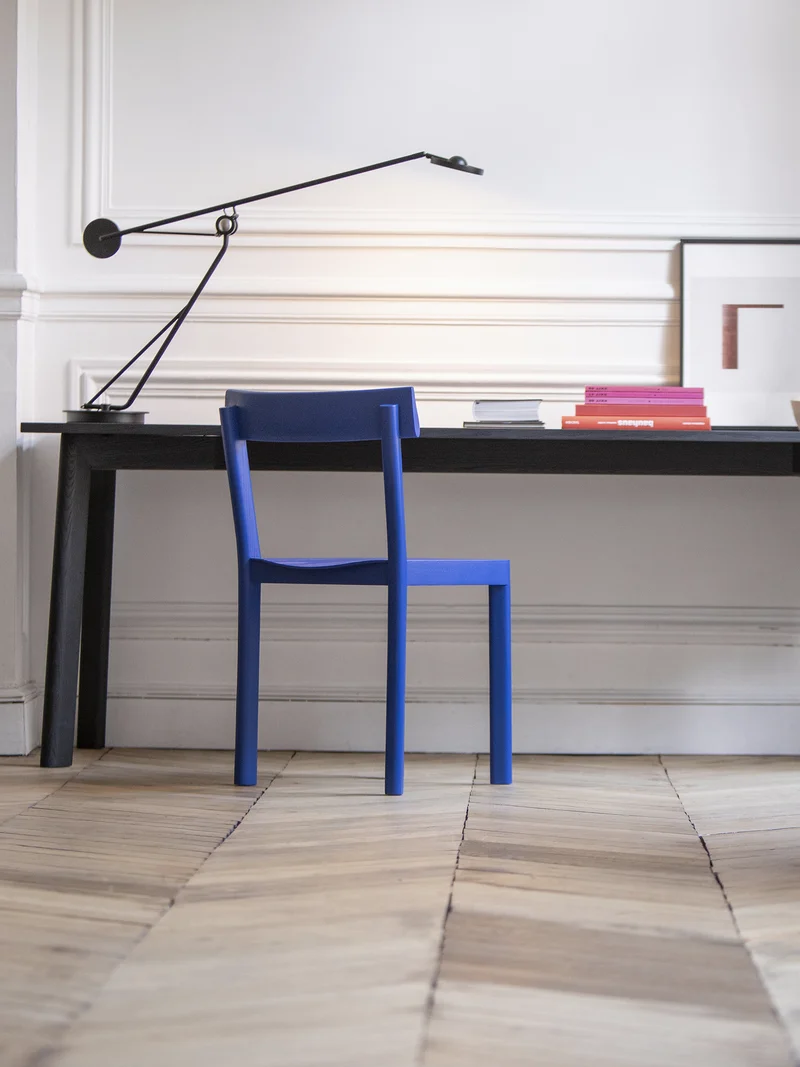 Chaise Galta chêne bleu C979