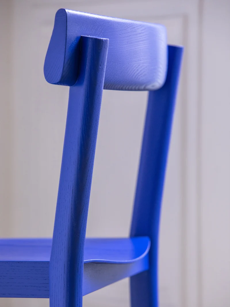 Chaise Galta chêne bleu C979