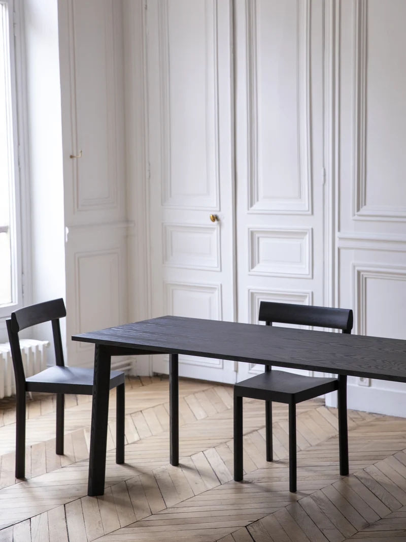 Chaise Galta chêne noir C980