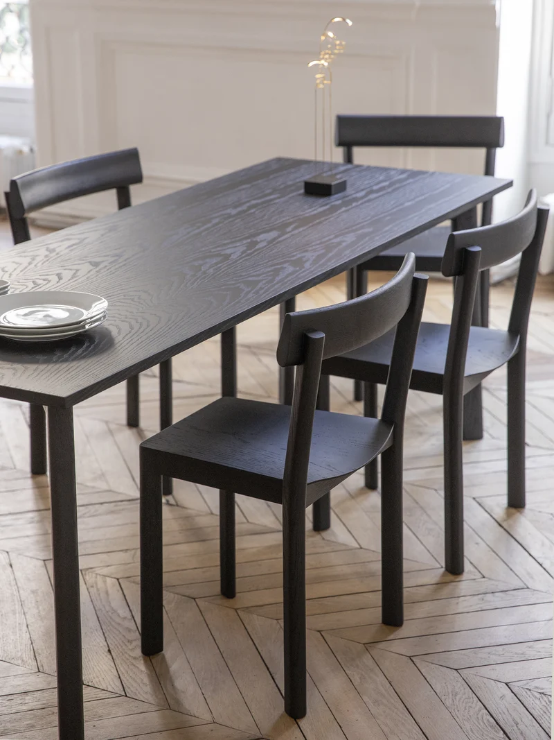 Chaise Galta chêne noir C980