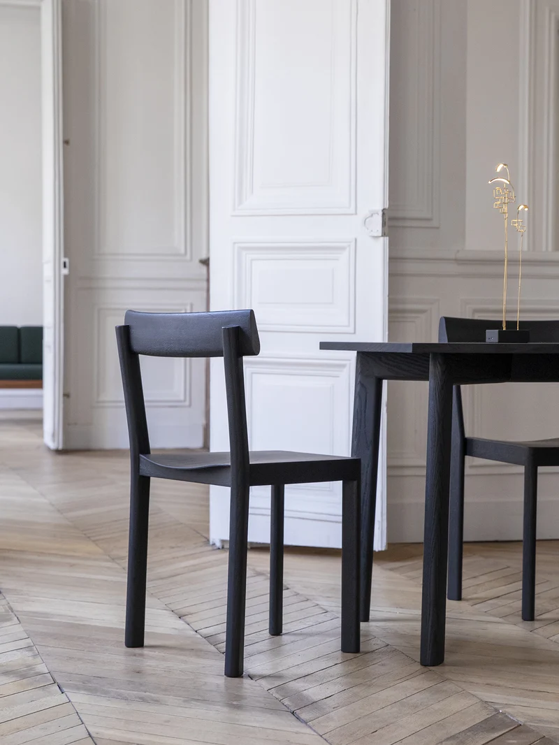 Chaise Galta chêne noir C980