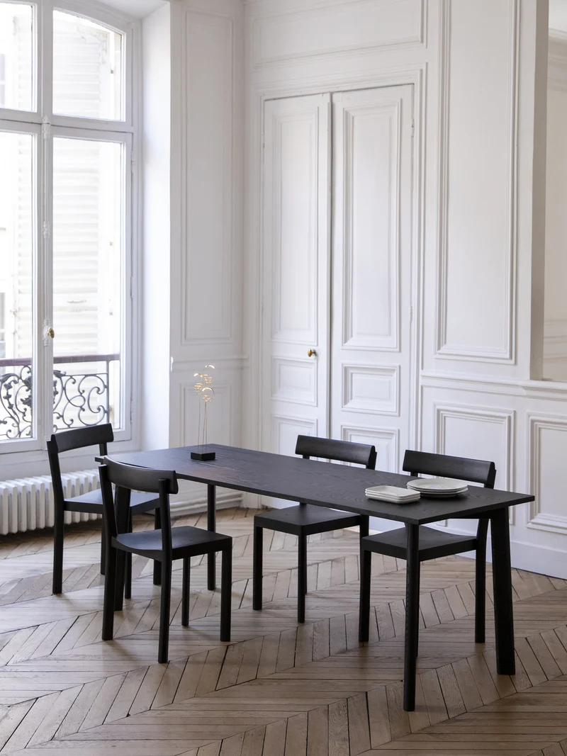 Chaise Galta chêne noir C980