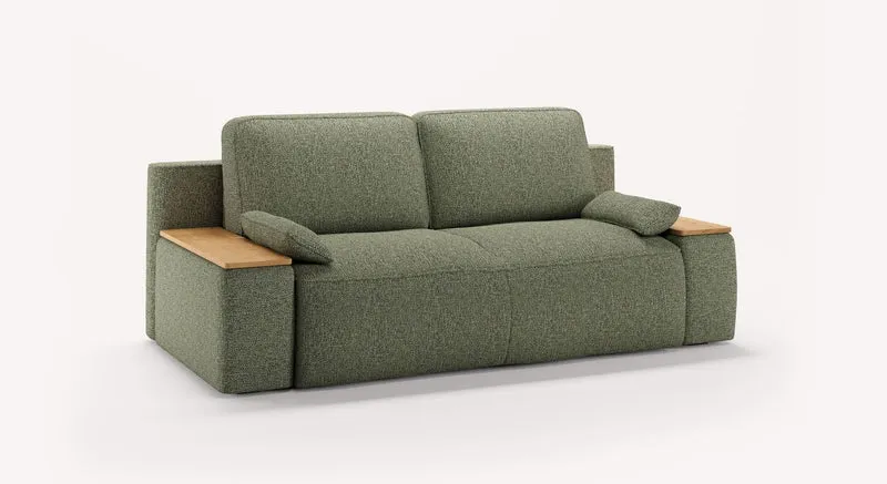 MAX Accoudoirs Coffre Compact Bois Mariclo Olive