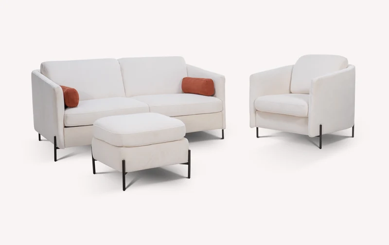 Lot canapé fauteuil et pouf LAPP Teatro Nata