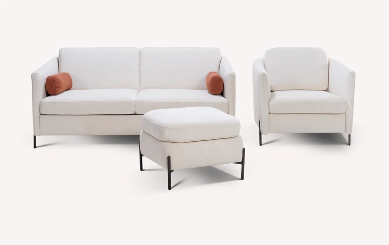 Lot canapé fauteuil et pouf LAPP Teatro Nata