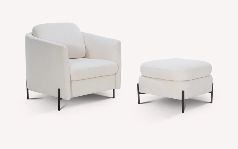 Lot fauteuil et pouf LAPP Teatro Nata