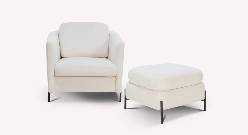 Lot fauteuil et pouf LAPP Teatro Nata