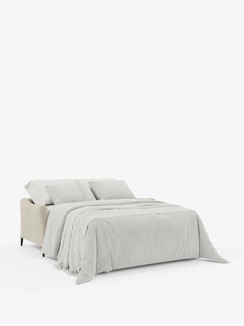 Dalia canapé-lit 2, 3 et 4 places avec matelas H18 en tissu velours moderne détachable anti-taches T30