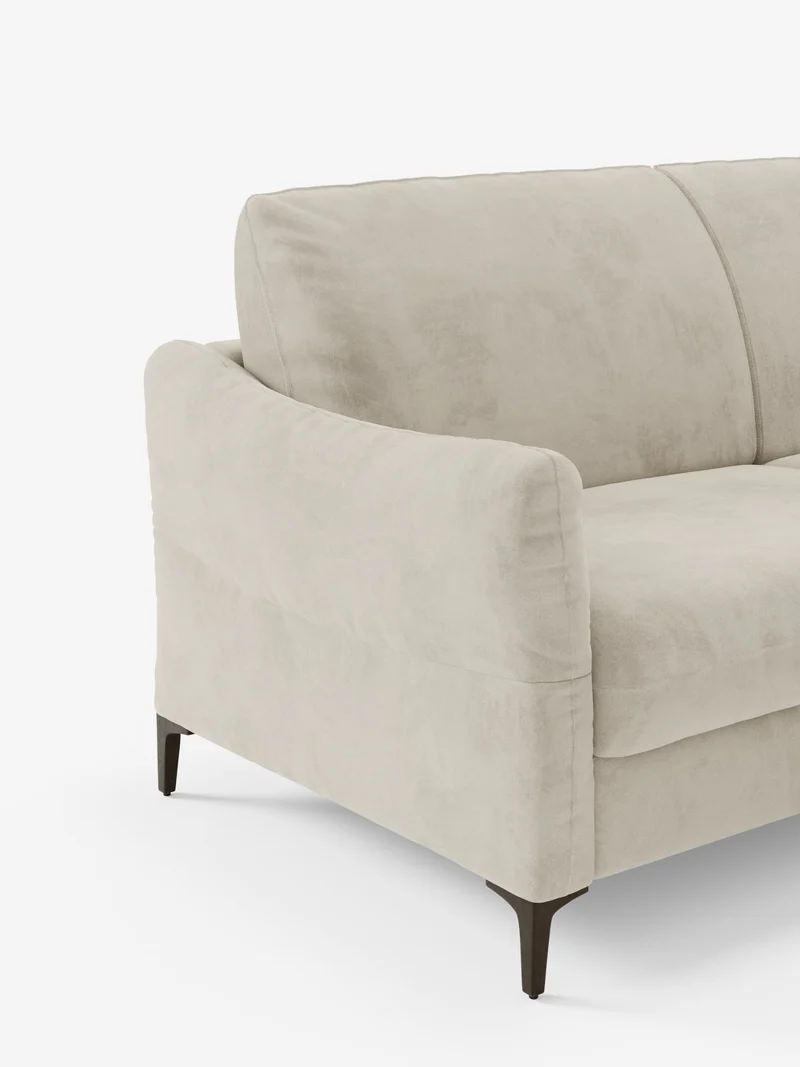 Dalia canapé-lit 2, 3 et 4 places avec matelas H18 en tissu velours moderne détachable anti-taches T30