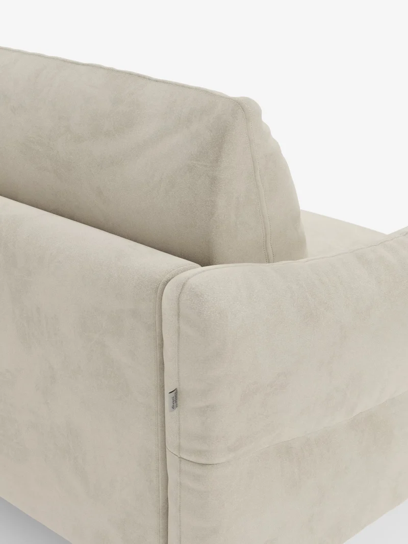 Dalia canapé-lit 2, 3 et 4 places avec matelas H18 en tissu velours moderne détachable anti-taches T30