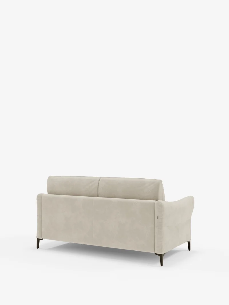 Dalia canapé-lit 2, 3 et 4 places avec matelas H18 en tissu velours moderne détachable anti-taches T30