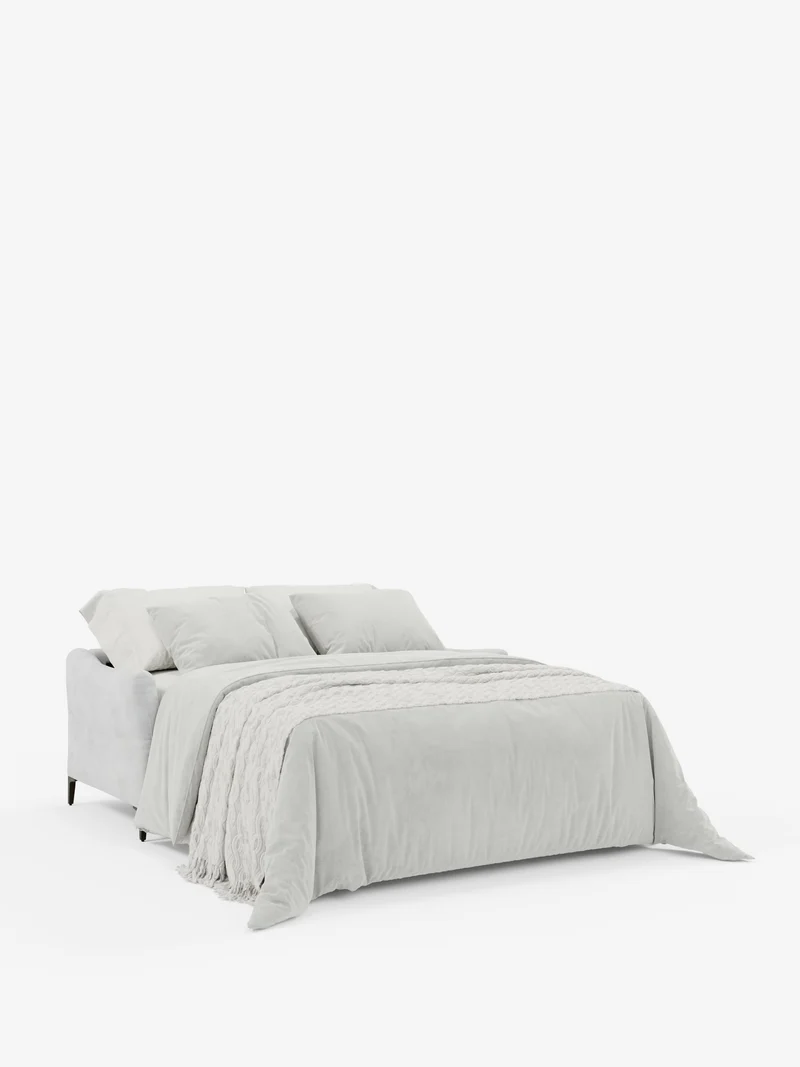 Dalia canapé-lit 2, 3 et 4 places avec matelas H18 en tissu velours moderne détachable anti-taches T30