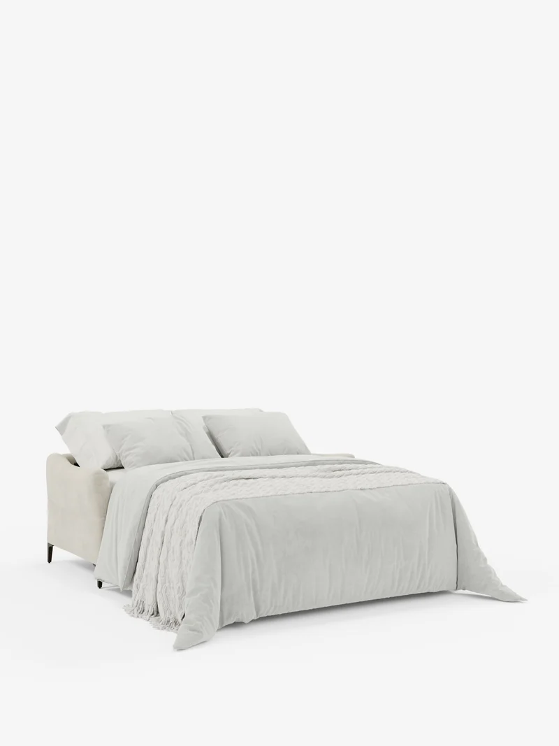 Dalia canapé-lit 2, 3 et 4 places avec matelas H18 en tissu velours moderne détachable anti-taches T30