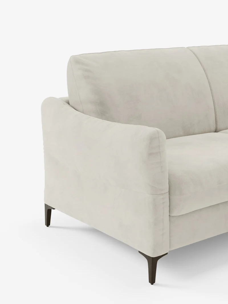 Dalia canapé-lit 2, 3 et 4 places avec matelas H18 en tissu velours moderne détachable anti-taches T30