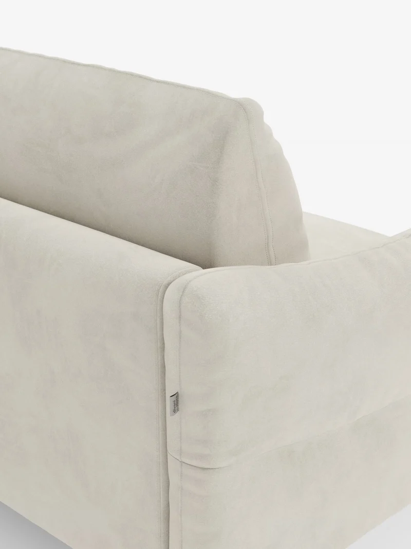 Dalia canapé-lit 2, 3 et 4 places avec matelas H18 en tissu velours moderne détachable anti-taches T30