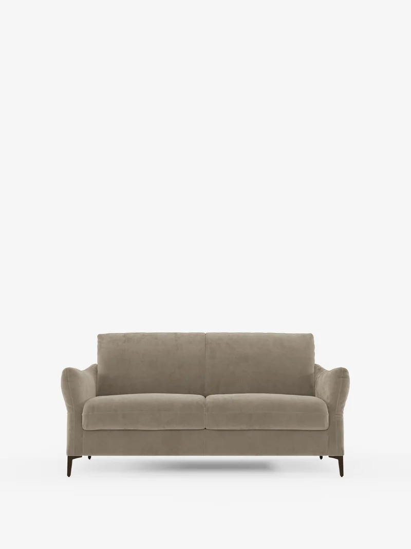 Dalia canapé-lit 2, 3 et 4 places avec matelas H18 en tissu velours moderne détachable anti-taches T30