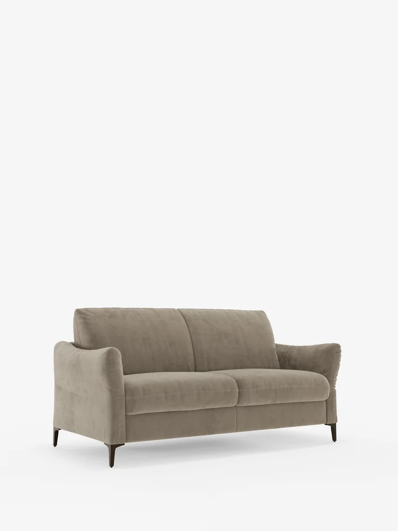 Dalia canapé-lit 2, 3 et 4 places avec matelas H18 en tissu velours moderne détachable anti-taches T30