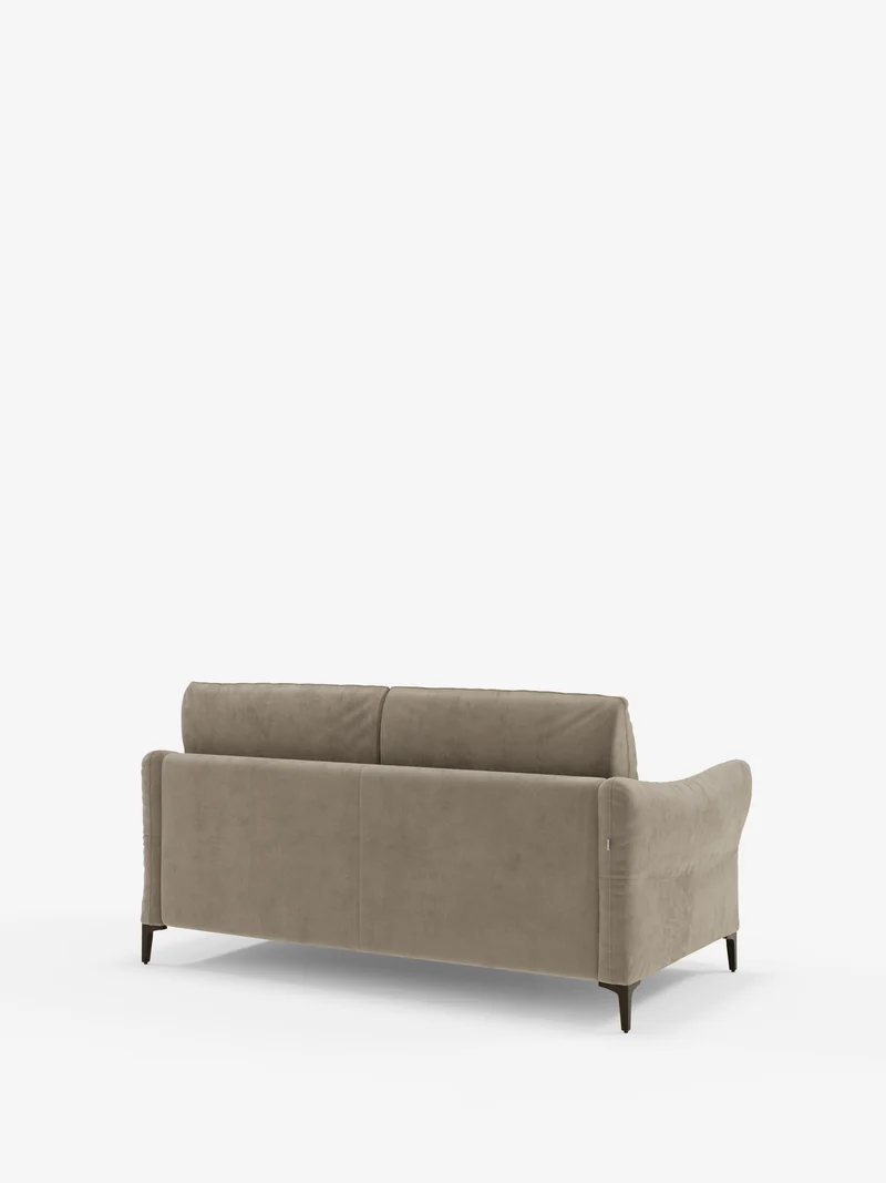 Dalia canapé-lit 2, 3 et 4 places avec matelas H18 en tissu velours moderne détachable anti-taches T30