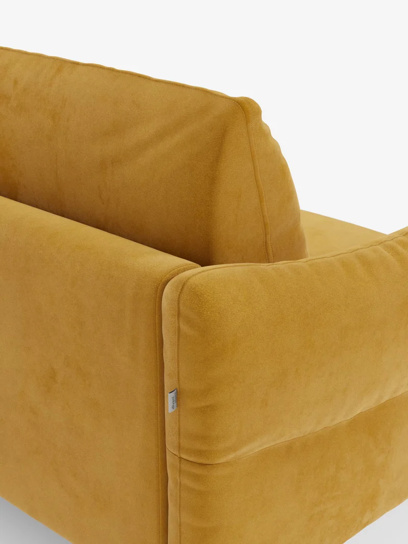 Dalia canapé-lit 2, 3 et 4 places avec matelas H18 en tissu velours moderne détachable anti-taches T30