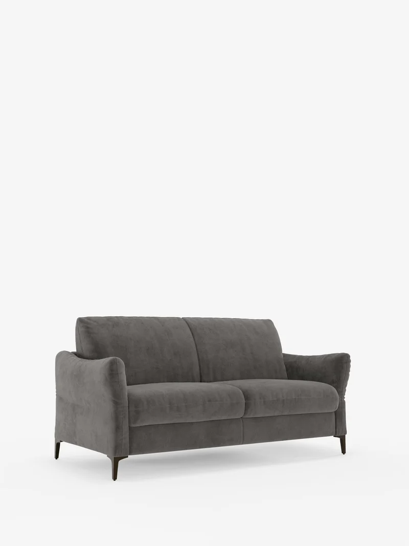 Dalia canapé-lit 2, 3 et 4 places avec matelas H18 en tissu velours moderne détachable anti-taches T30