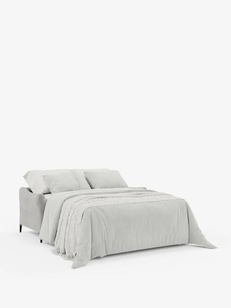 Dalia canapé-lit 2, 3 et 4 places avec matelas H18 en tissu velours moderne détachable anti-taches T30