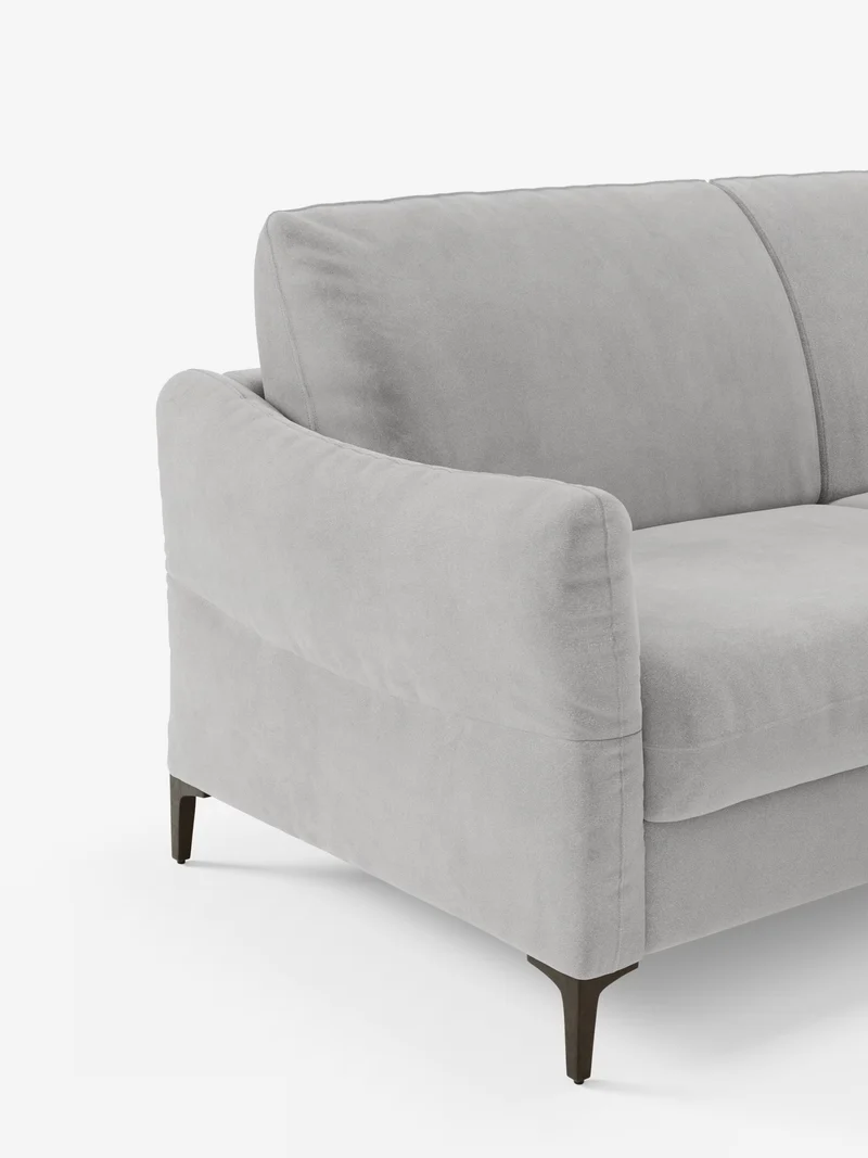 Dalia canapé-lit 2, 3 et 4 places avec matelas H18 en tissu velours moderne détachable anti-taches T30