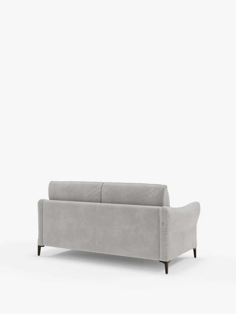Dalia canapé-lit 2, 3 et 4 places avec matelas H18 en tissu velours moderne détachable anti-taches T30