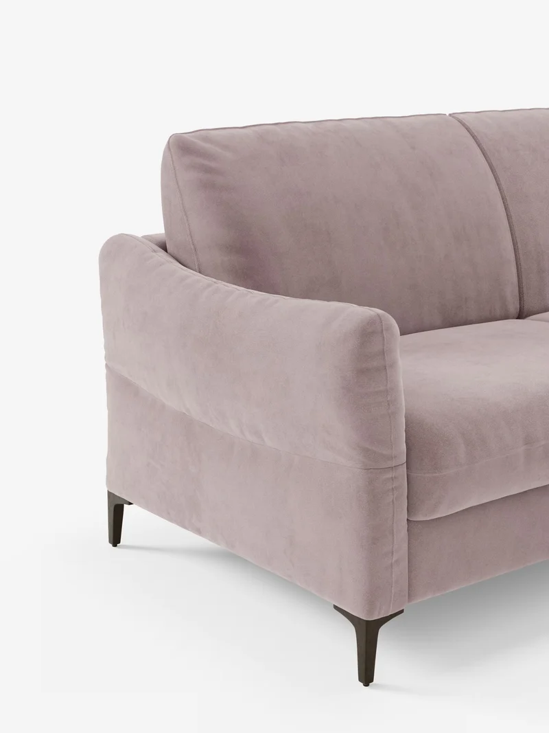 Dalia canapé-lit 2, 3 et 4 places avec matelas H18 en tissu velours moderne détachable anti-taches T30
