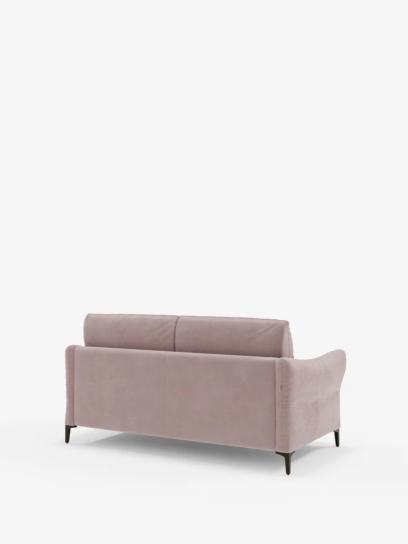 Dalia canapé-lit 2, 3 et 4 places avec matelas H18 en tissu velours moderne détachable anti-taches T30